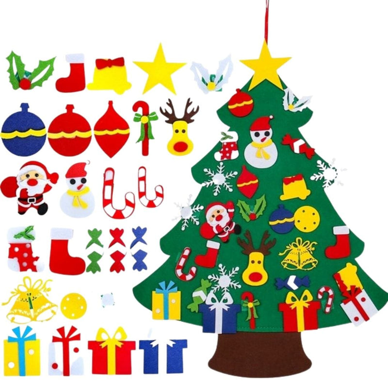 Árvore de Natal | Árvore de Natal Infantil DIY Árvore de Natal | Árvore de Natal Infantil DIY | GA Loja Casa Inovare Modelo 1 - 34 Peças 