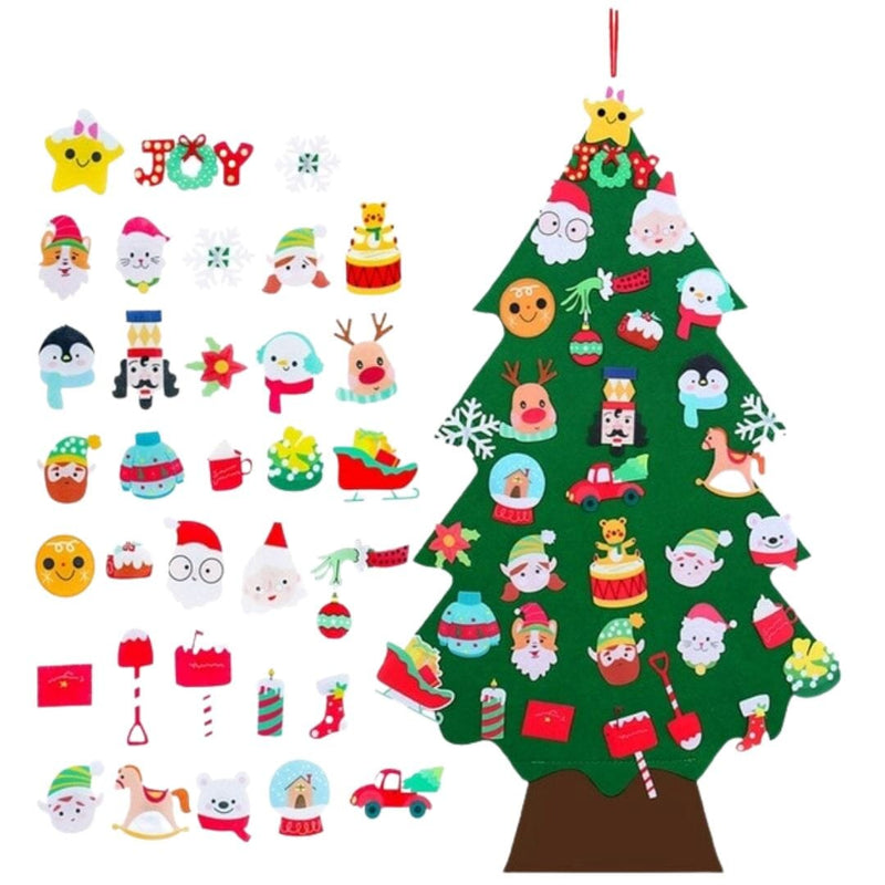Árvore de Natal | Árvore de Natal Infantil DIY Árvore de Natal | Árvore de Natal Infantil DIY | GA Loja Casa Inovare Modelo 2 - 34 Peças 
