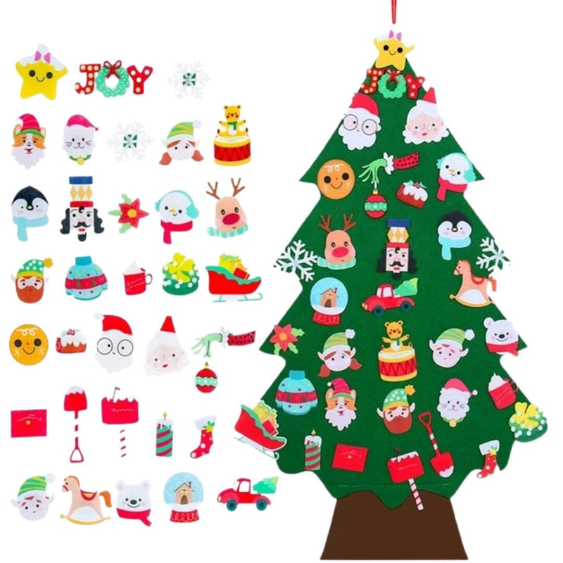 Árvore de Natal | Árvore de Natal Infantil DIY Árvore de Natal | Árvore de Natal Infantil DIY | GA Loja Casa Inovare Modelo 3 - 34 Peças 