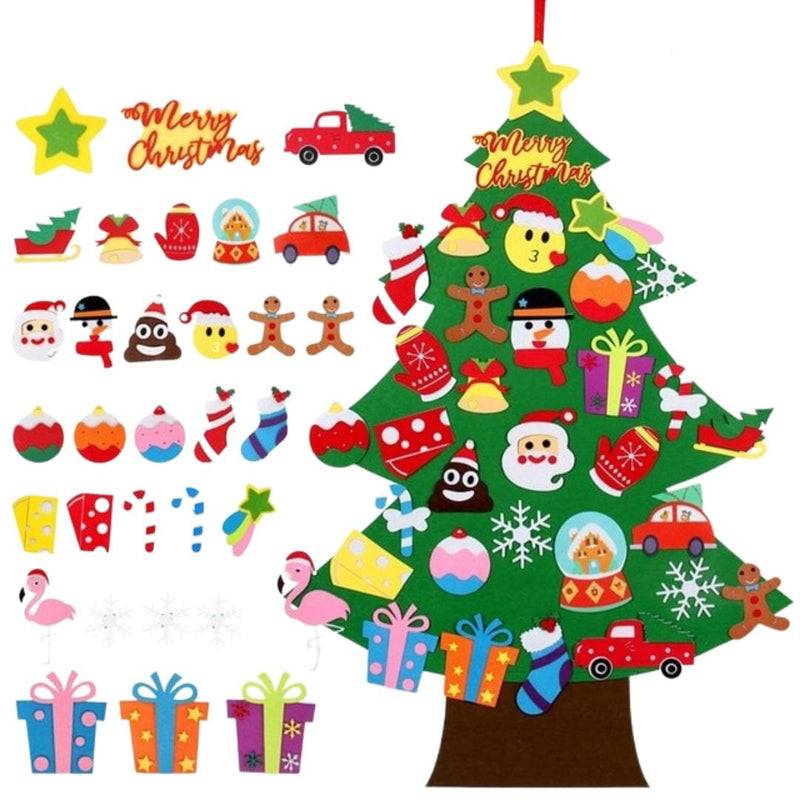 Árvore de Natal | Árvore de Natal Infantil DIY Árvore de Natal | Árvore de Natal Infantil DIY | GA Loja Casa Inovare Modelo 4 - 34 Peças 