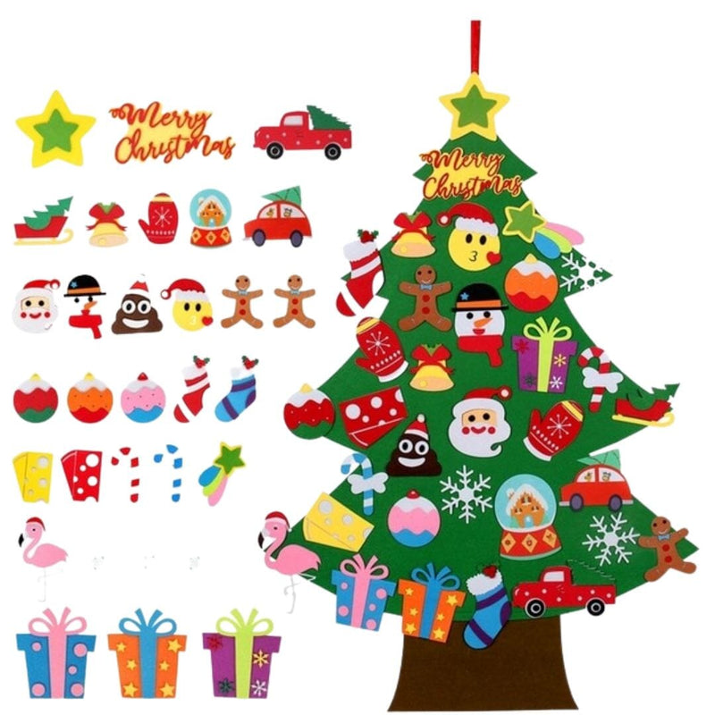 Árvore de Natal | Árvore de Natal Infantil DIY Árvore de Natal | Árvore de Natal Infantil DIY | GA Loja Casa Inovare Modelo 5 - 34 Peças 