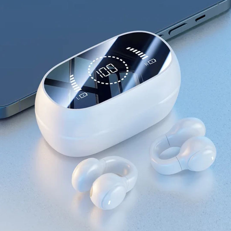 Fone de Ouvido Bluetooth | Fone Sem Fio Touch Fone de Ouvido Bluetooth | Fone Sem Fio Touch | GA Loja Casa Inovare Branco 
