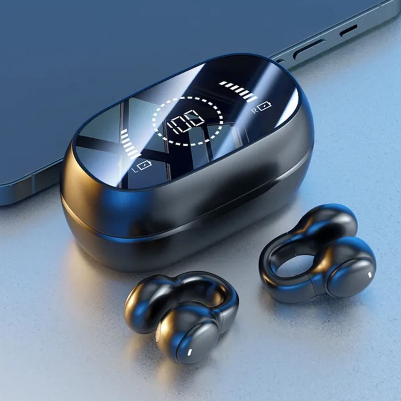 Fone de Ouvido Bluetooth | Fone Sem Fio Touch Fone de Ouvido Bluetooth | Fone Sem Fio Touch | GA Loja Casa Inovare Preto 