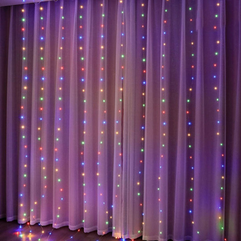 Cortina de LED | Luzes de Natal & Casual Cortina de LED | Luzes de Natal & Casual | GA Loja Casa Inovare Colorido - 3 Metros 