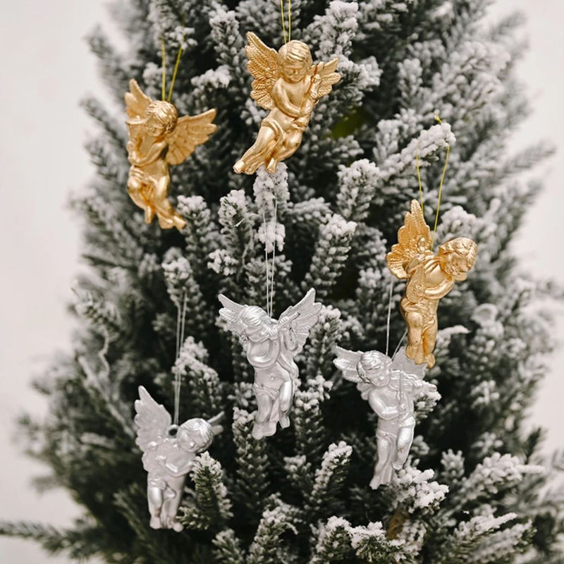 Enfeites de Anjo de Pendurar | Decoração de Árvore de Natal Enfeites de Anjo de Pendurar | Decoração de Árvore de Natal | GA Loja Casa Inovare 