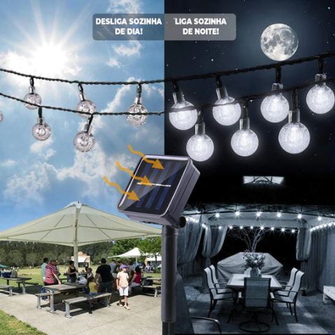 Luzes De LED | Varal de Luzes Iluminação Casual & Festas 10M | Frete Grátis Luzes De LED Led Party 10M | GA Loja Casa Inovare 